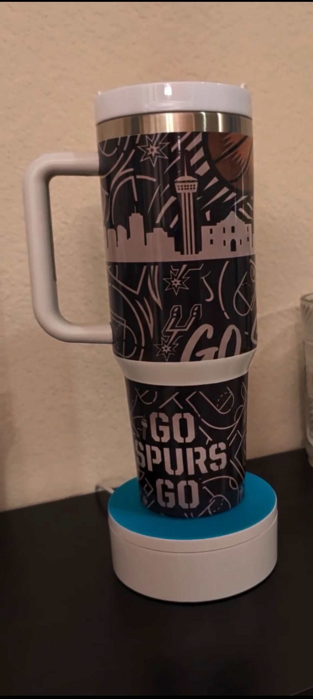 40oz Sublimated Tumbler With Handle (Spurs)