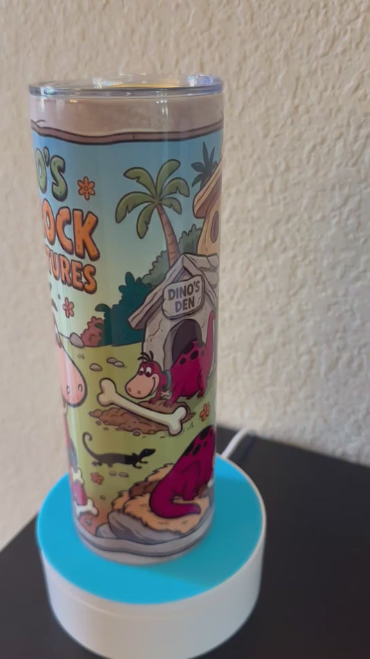 20oz Tumbler (Cave Men & Dinos)