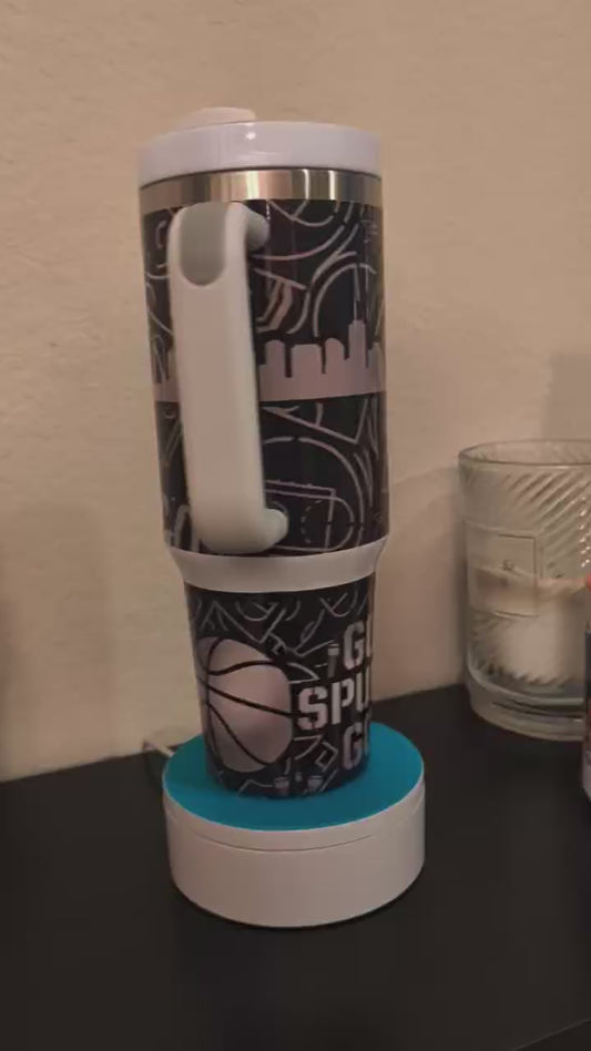 40oz Sublimated Tumbler With Handle (Spurs)